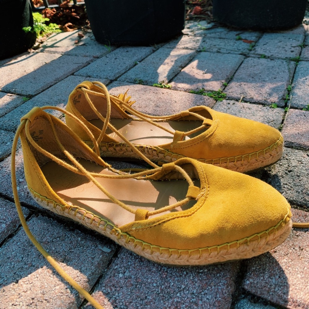 Franco Sarto Tie-Up Espadrille Sandals, Size 6